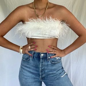 Dolls Kill Feather Tube Top